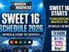 Calendario Sweet 16 2026: cuándo y cómo ver todos los locos partidos de marzo esta noche