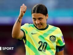 Copa Asiática: Sam Kerr marca su primer gol en 28 meses, Australia derrota a Filipinas