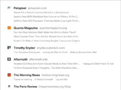 ¿El KDO Rolodex es ahora un lector de feeds electrónico?