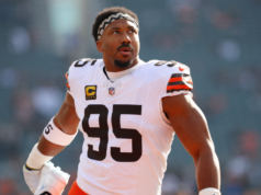 Myles Garrett de los Browns fue nuevamente multado por exceso de velocidad