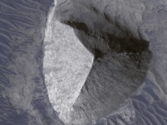 Misteriosa estructura en forma de “pirámide” vista en Marte reaviva las teorías de una civilización extraterrestre salvaje