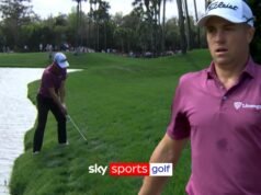 Thomas cometió SIETE tres bogeys para mantenerse fuera de la competencia