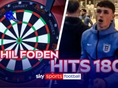 ‘¡¿Eso fue en cámara?!’ | ¡Foden realiza un tiro súper 180 que aturde a sus compañeros de Inglaterra!