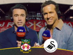 Ryan Reynolds y Rob Mac comentan exclusivamente en Sky Sports para Wrexham vs Swansea | noticias de futbol