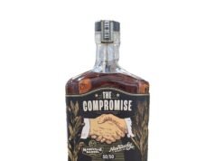 La nivelación es 50/50 de bourbon y centeno.