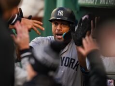 Giancarlo Stanton de los Yankees se siente como en casa contra los Medias Rojas en Fenway