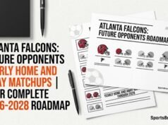 Futuros oponentes de los Atlanta Falcons: partidos en casa y fuera de casa todos los años hasta 2028